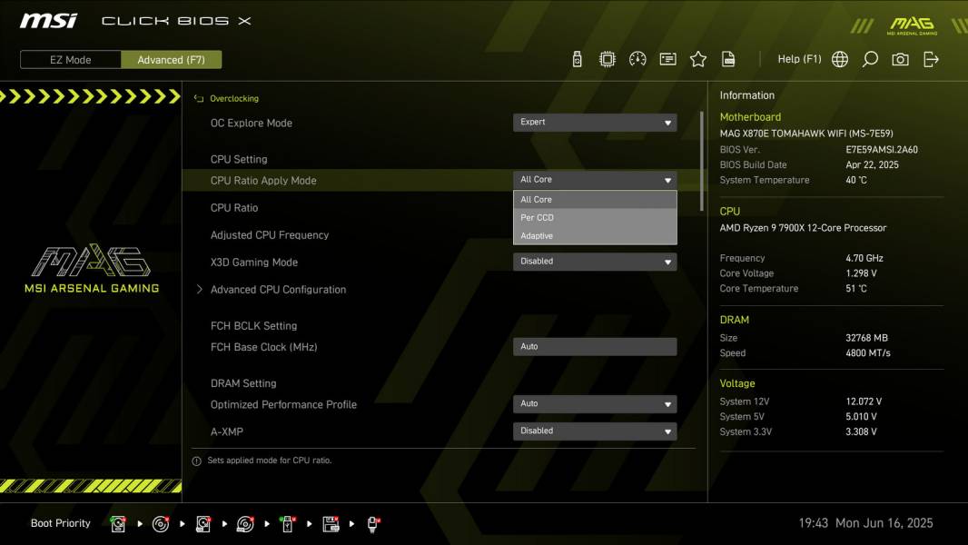 MSI MAG X870E TOMAHAWK WIFI-3